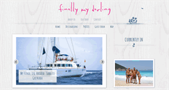 Desktop Screenshot of finallymydarling.com