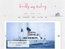 Tablet Screenshot of finallymydarling.com